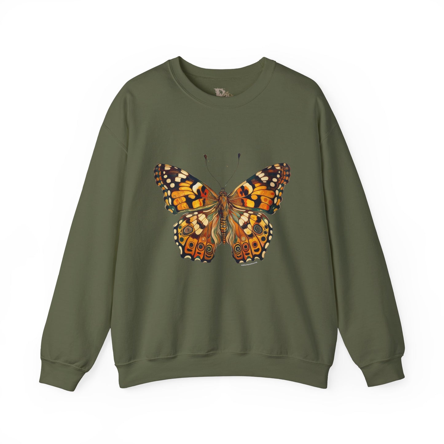 Butterfly Rose Dragon by GooRooV MFG. Print Unisex Crewneck Sweatshirt, Cozy Gift Fashion, Casual Outfit, Eco-Friendly Apparel