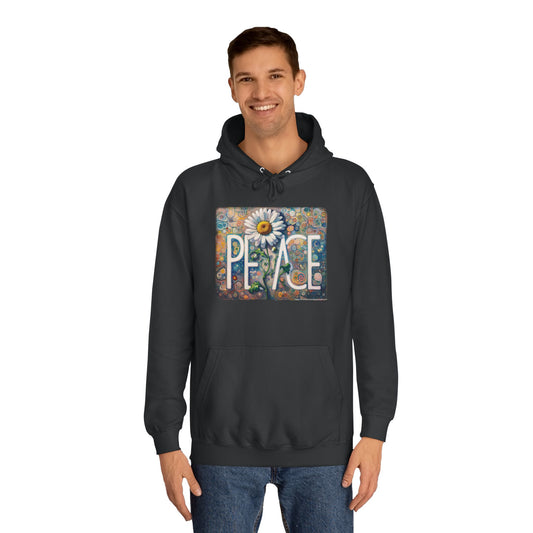 Peace: Unisex College Hoodie