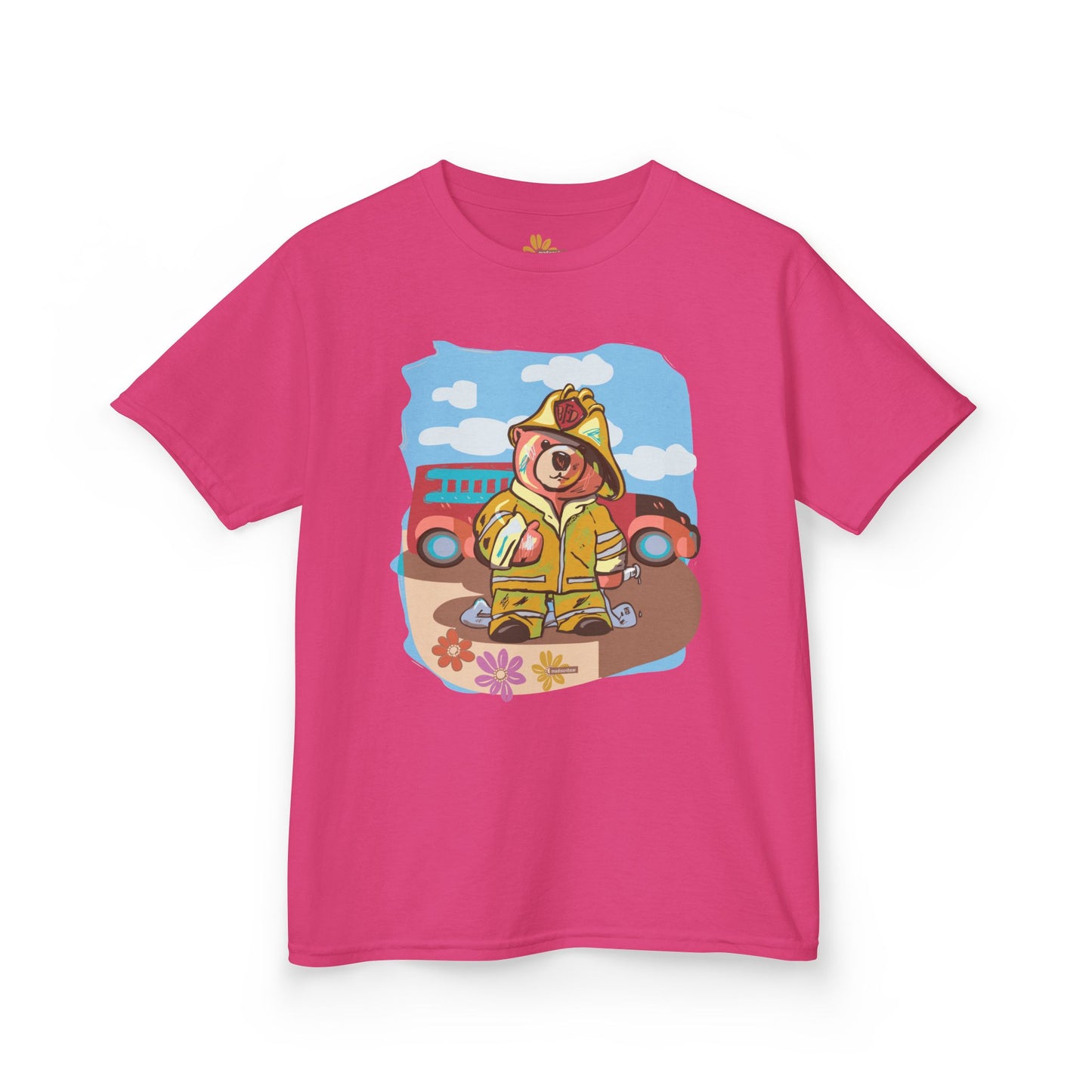 Kids Firefighter Adventure Tee - Fun and Colorful Design for Playtime!