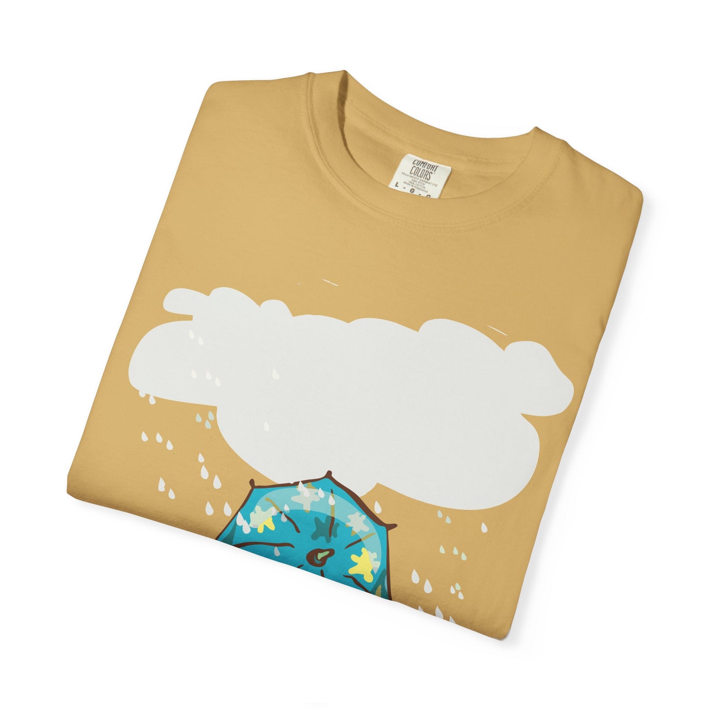 Playful Rainy Day T-Shirt | Unisex Garment-Dyed Tee | Perfect for Spring, Rainy Days, Gift for Nature Lovers, Casual Wear, Fun Designs