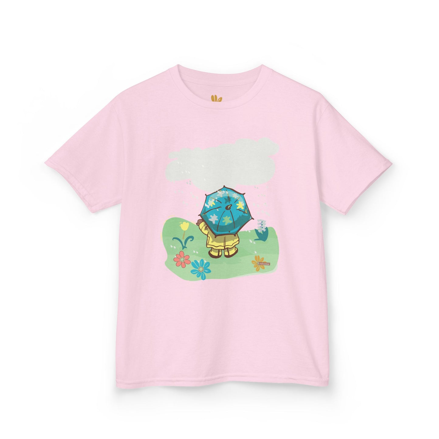 Kids Tee - Madison Bear by GooRooV Mfg, Cute Rainy Day Design, Children's T-Shirt, Youth Shirt, Kid's Top, Playful Animal Tee, Fun Kids