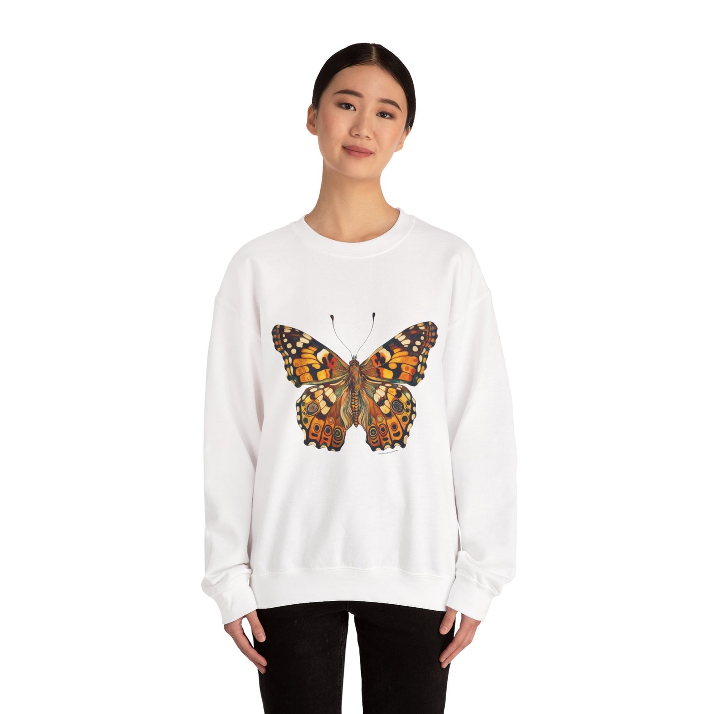 Butterfly by GooRooV MFG. Print Unisex Crewneck Sweatshirt, Cozy Gift Fashion, Casual Outfit, Eco-Friendly Apparel