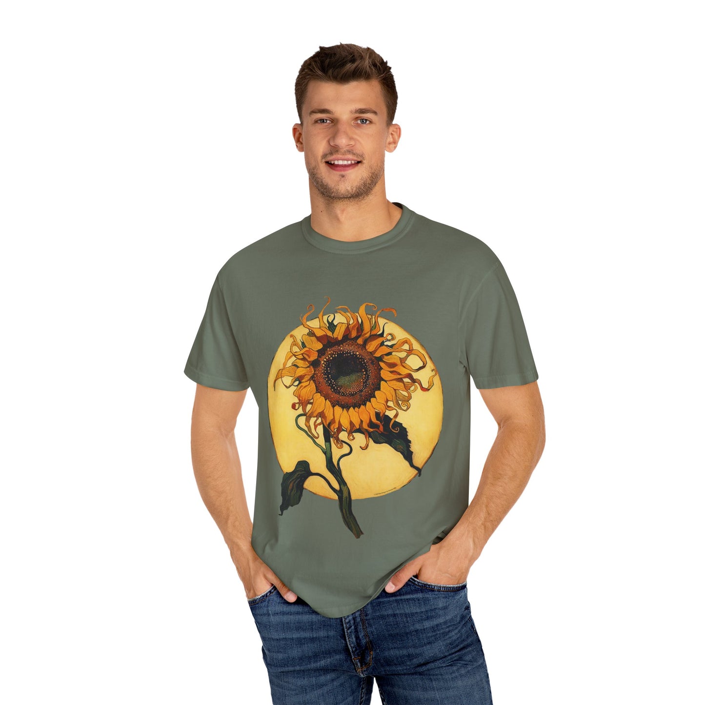 Sunflower Unisex T-Shirt, Floral Graphic Tee, Summer Casual Wear, Gift for Nature Lovers, Eco-Friendly Fashion