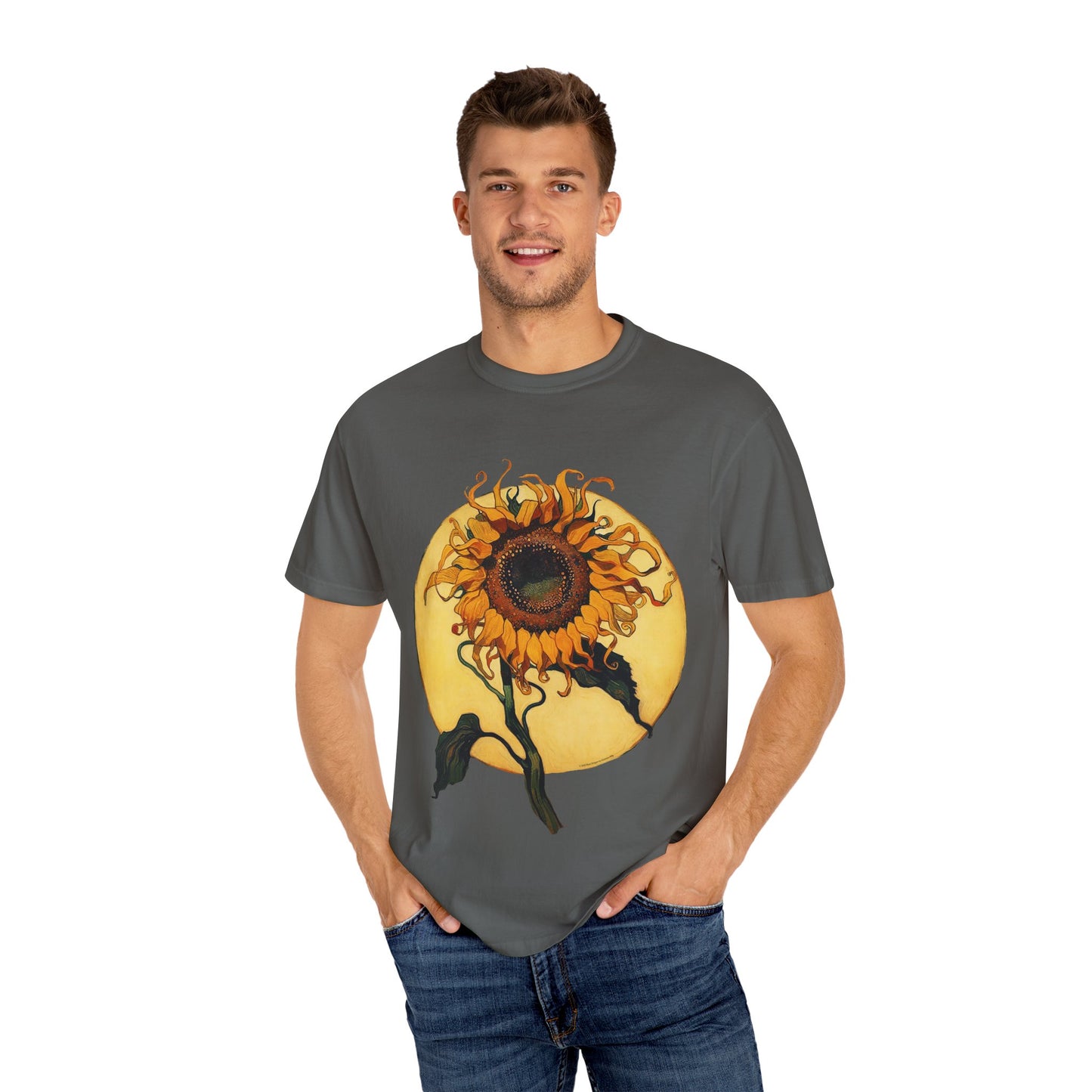Sunflower Unisex T-Shirt, Floral Graphic Tee, Summer Casual Wear, Gift for Nature Lovers, Eco-Friendly Fashion