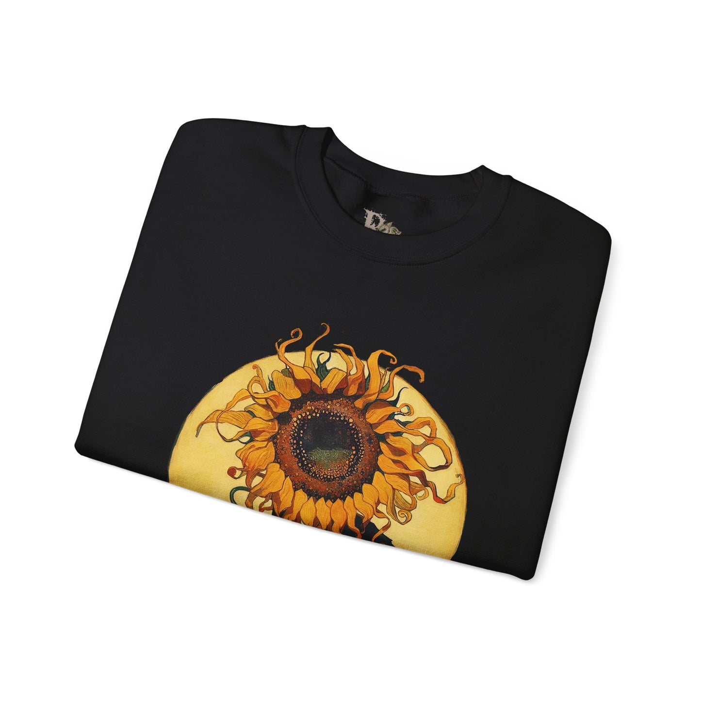 Sunflower & Moon Unisex Heavy Blend™ Crewneck Sweatshirt, Cozy Floral Gift, Vintage-Inspired Sweatshirt, Fall Fashion, Everyday Comfort