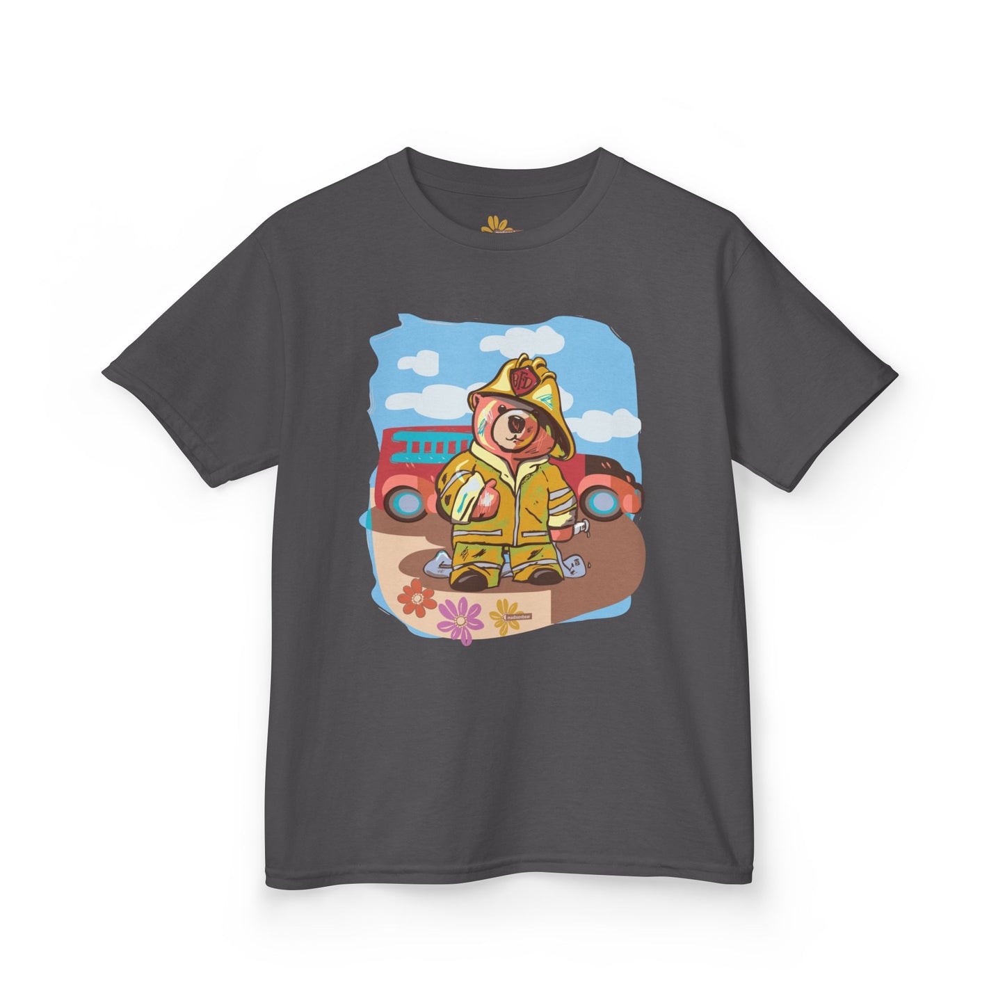 Kids Firefighter Adventure Tee - Fun and Colorful Design for Playtime!