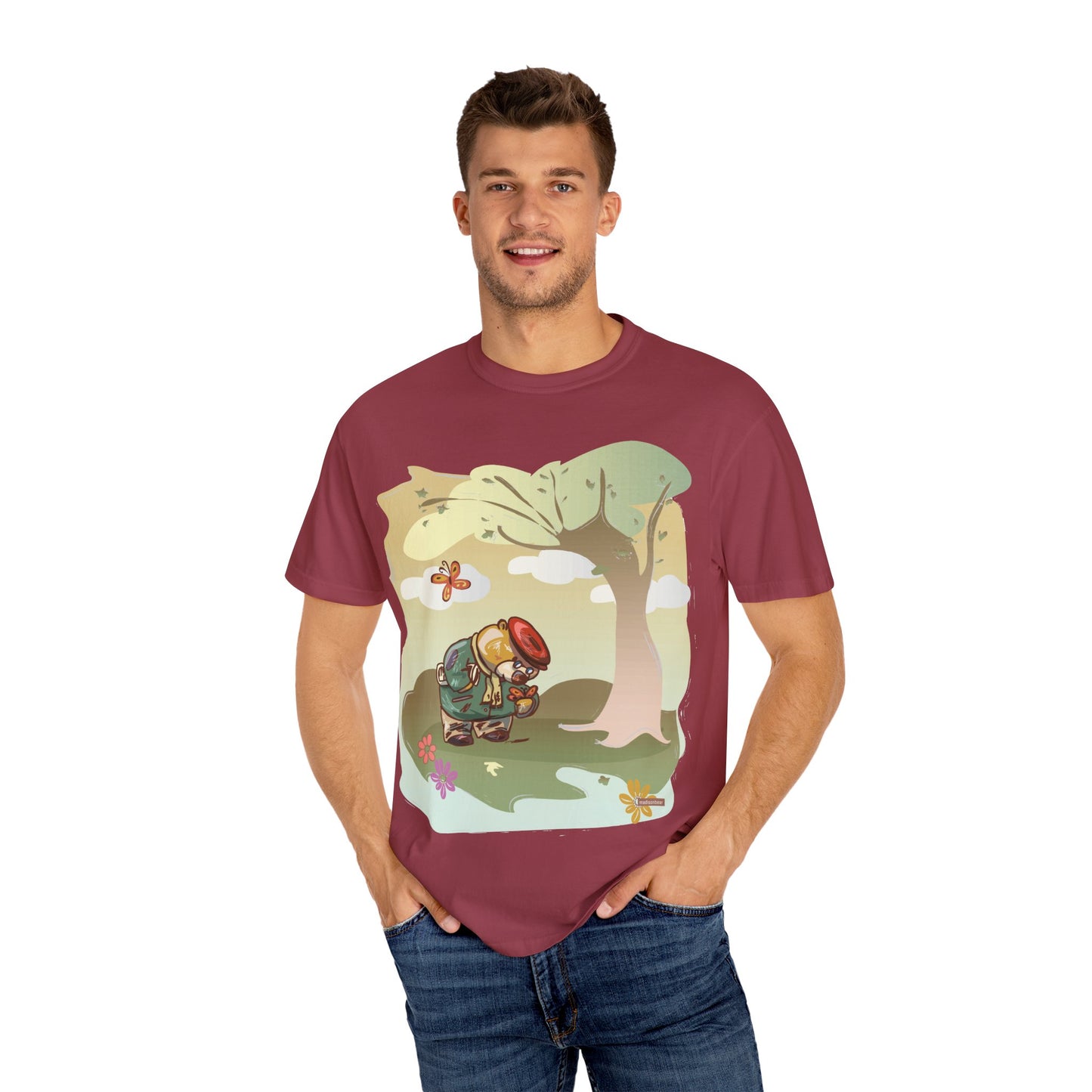 Madison Bear Going for A Walk in the Forest T-Shirt, Gift for Nature Lovers, Casual Everyday Wear, Earth Day Celebration