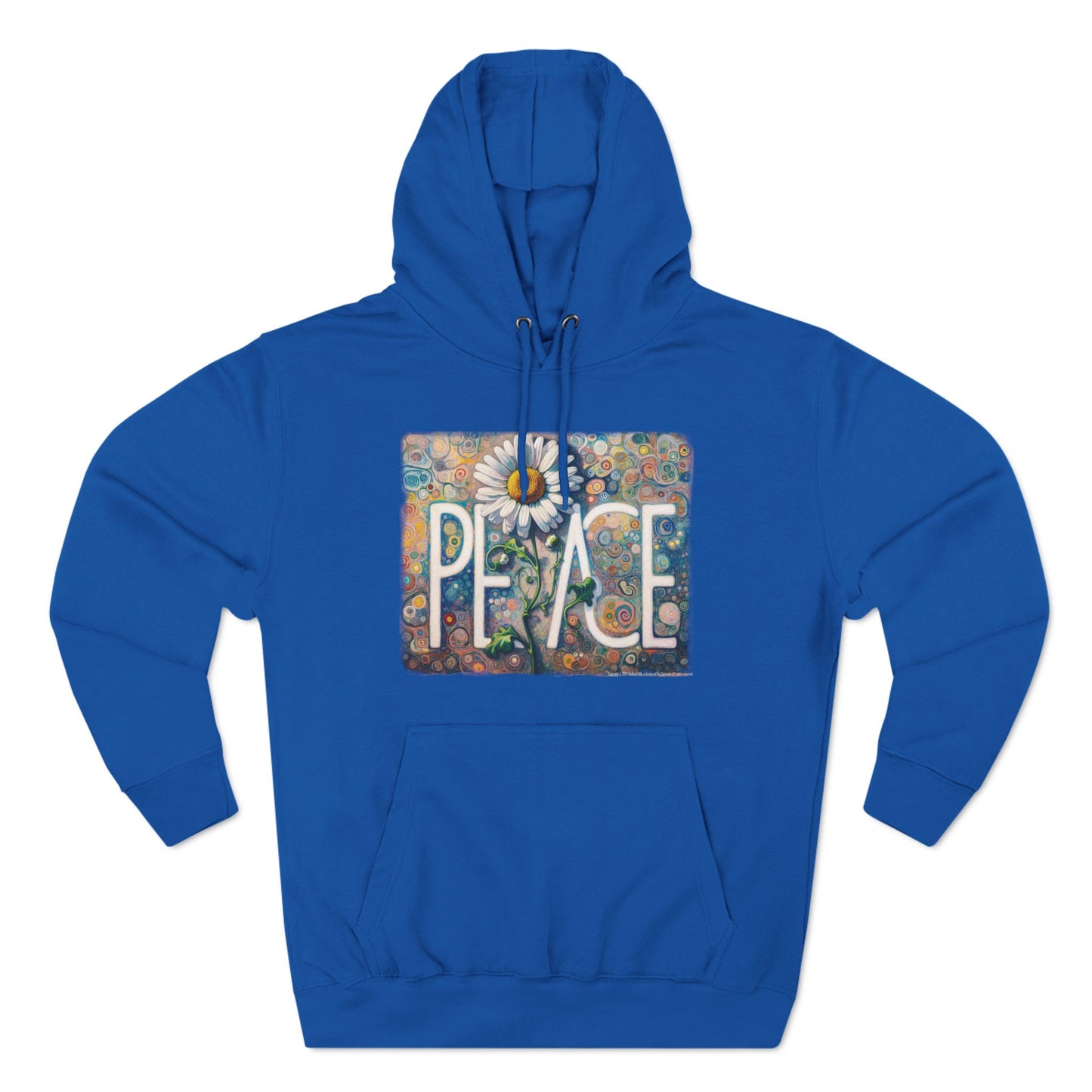 PEACE: Three-Panel Fleece Hoodie