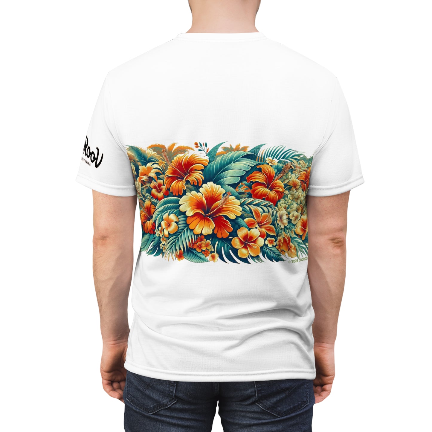 Tropical Flower Tee, Floral T-Shirt, Hawaiian Shirt, Botanical Unisex Top, Summer Blossom Apparel