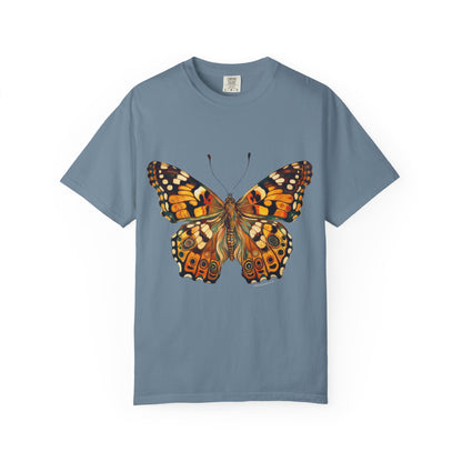 Butterfly Rose Dragon Art by GooRooV Mfg. Unisex Garment-Dyed T-shirt, Boho Style Shirt, Eco-Friendly Clothing, Perfect Gift for Her