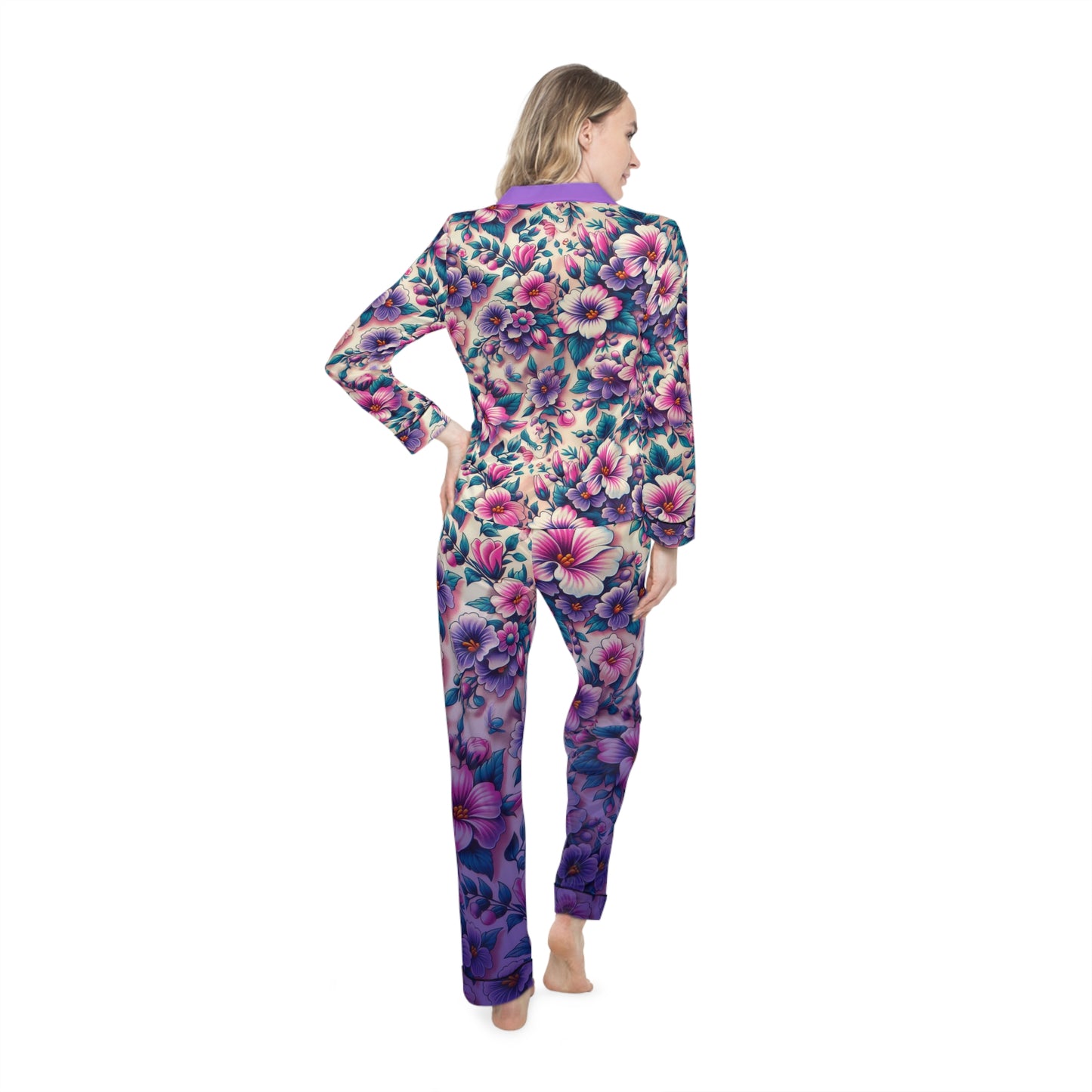 Satin Pajamas - Hibiscus Hubris