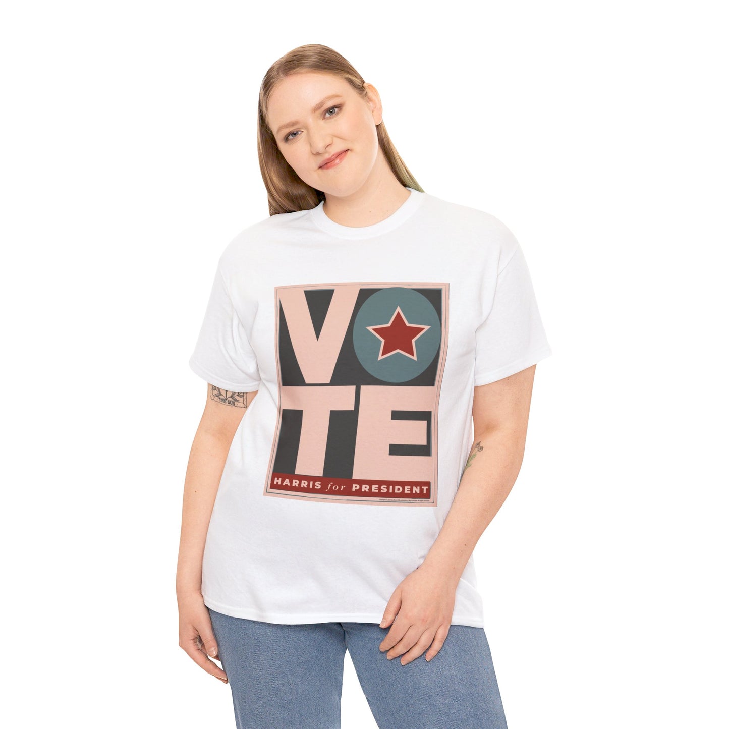 Vote Star: Unisex Heavy Cotton Tee