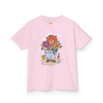 Kids T-Shirt Madison Bear the Gardner, Children's Tee, Youth Shirt, Cute Animal Design for Boys and Girls, Gardening Theme, Nature Lover Top