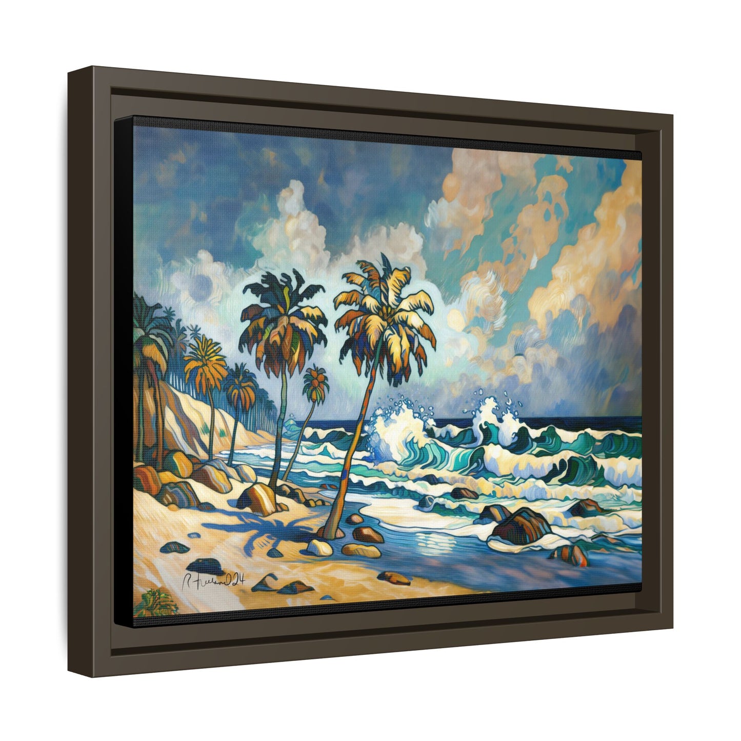 GooRooV Home in Laguna Beach California: Matte Canvas, Framed (Multi-color)