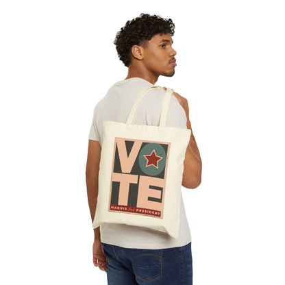 Kamala for Freedom: Cotton Canvas Tote Bag