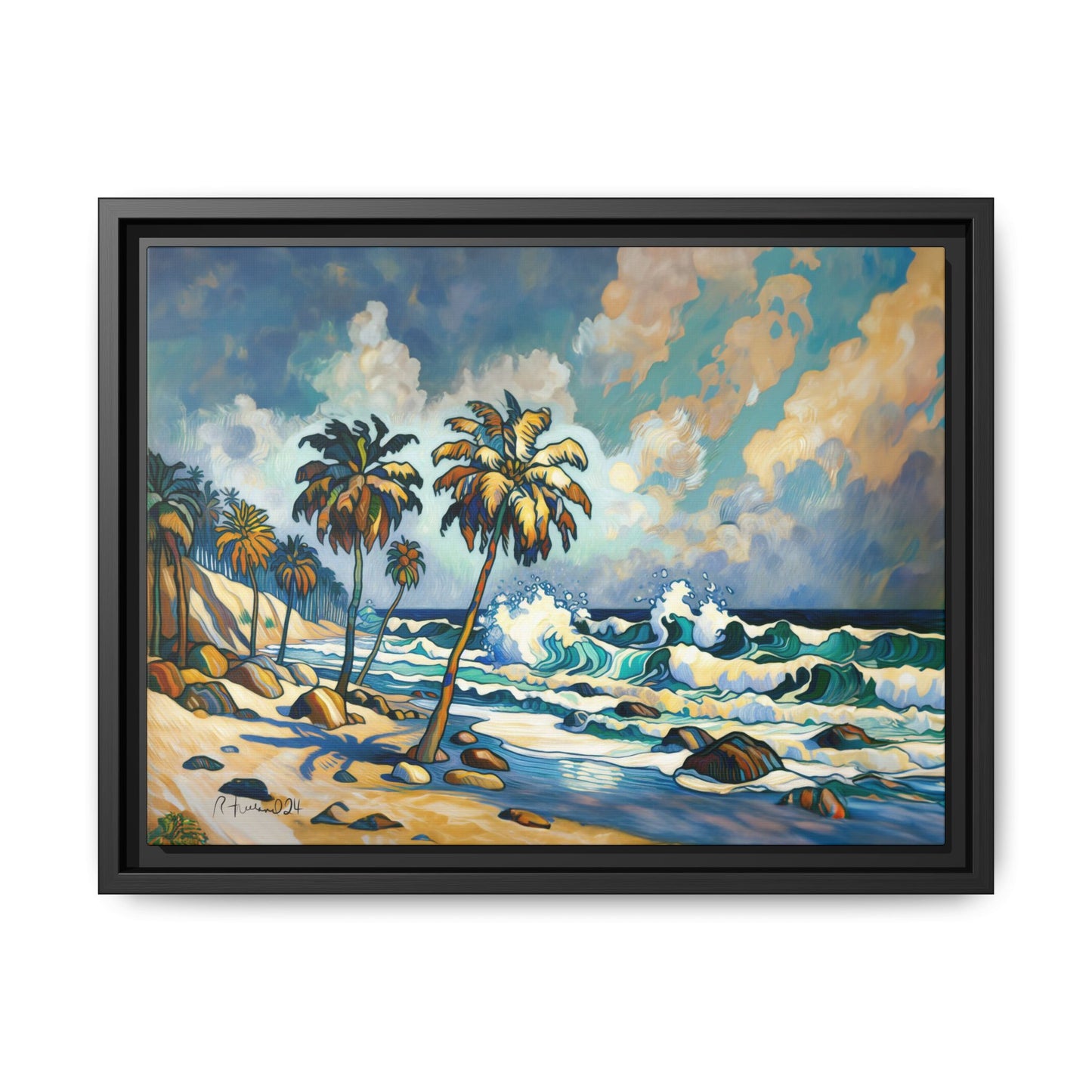 GooRooV Home in Laguna Beach California: Matte Canvas, Framed (Multi-color)