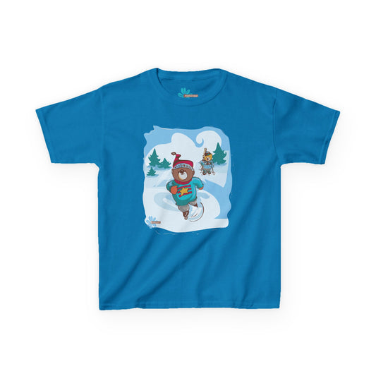 Snow Day Kids Madison Bear TShirt - Cute Children's Graphic Tee, Winter Wonderland Children's Shirt, Kids Holiday Gift, Children's Bear