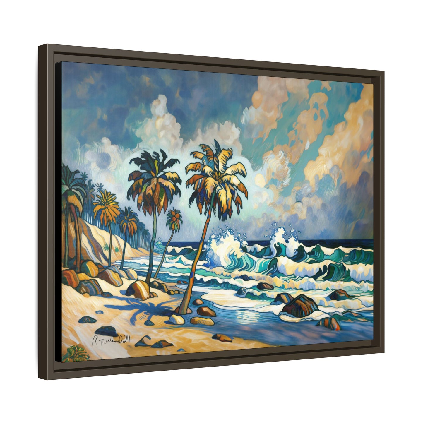 GooRooV Home in Laguna Beach California: Matte Canvas, Framed (Multi-color)