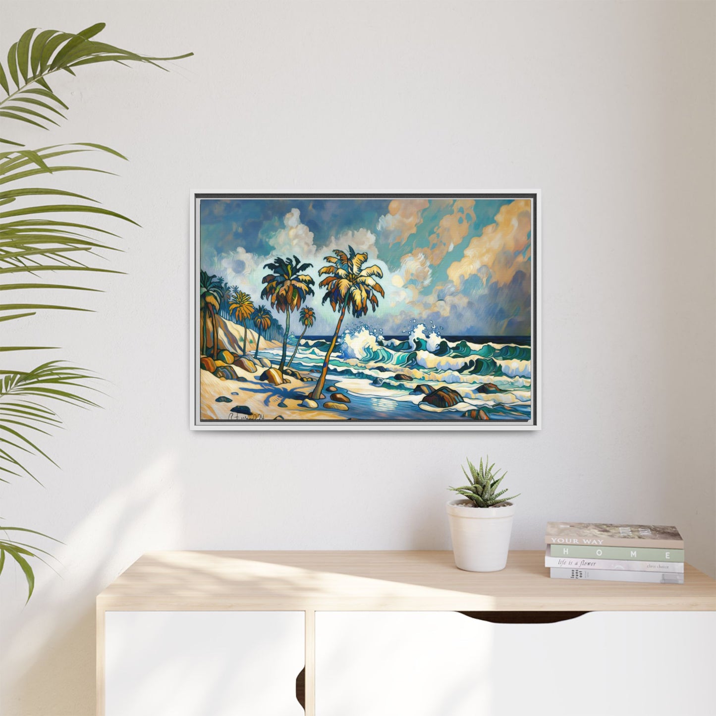 GooRooV Home in Laguna Beach California: Matte Canvas, Framed (Multi-color)