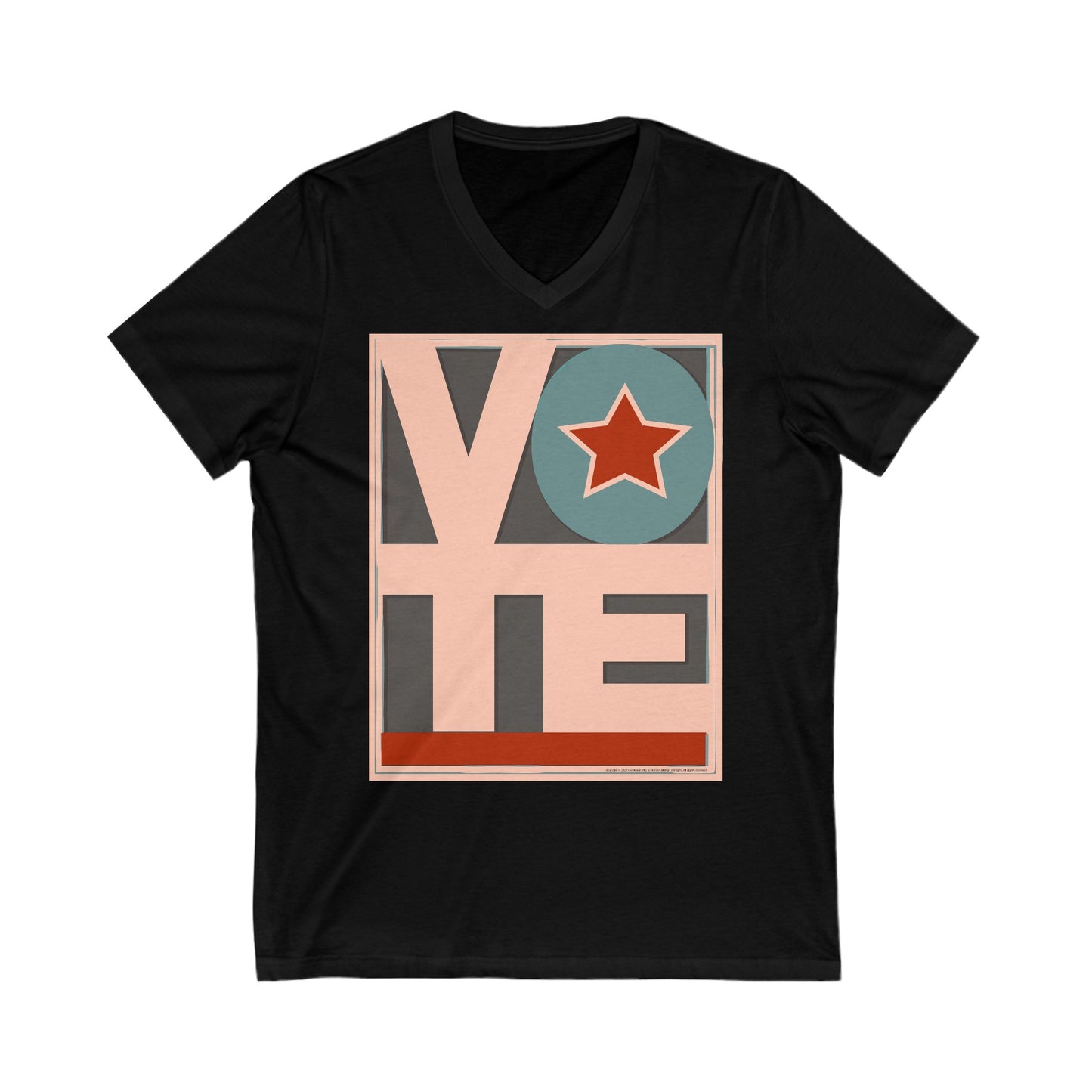 VOTE: Unisex Jersey Short Sleeve V-Neck Tee