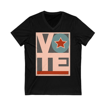 VOTE: Unisex Jersey Short Sleeve V-Neck Tee