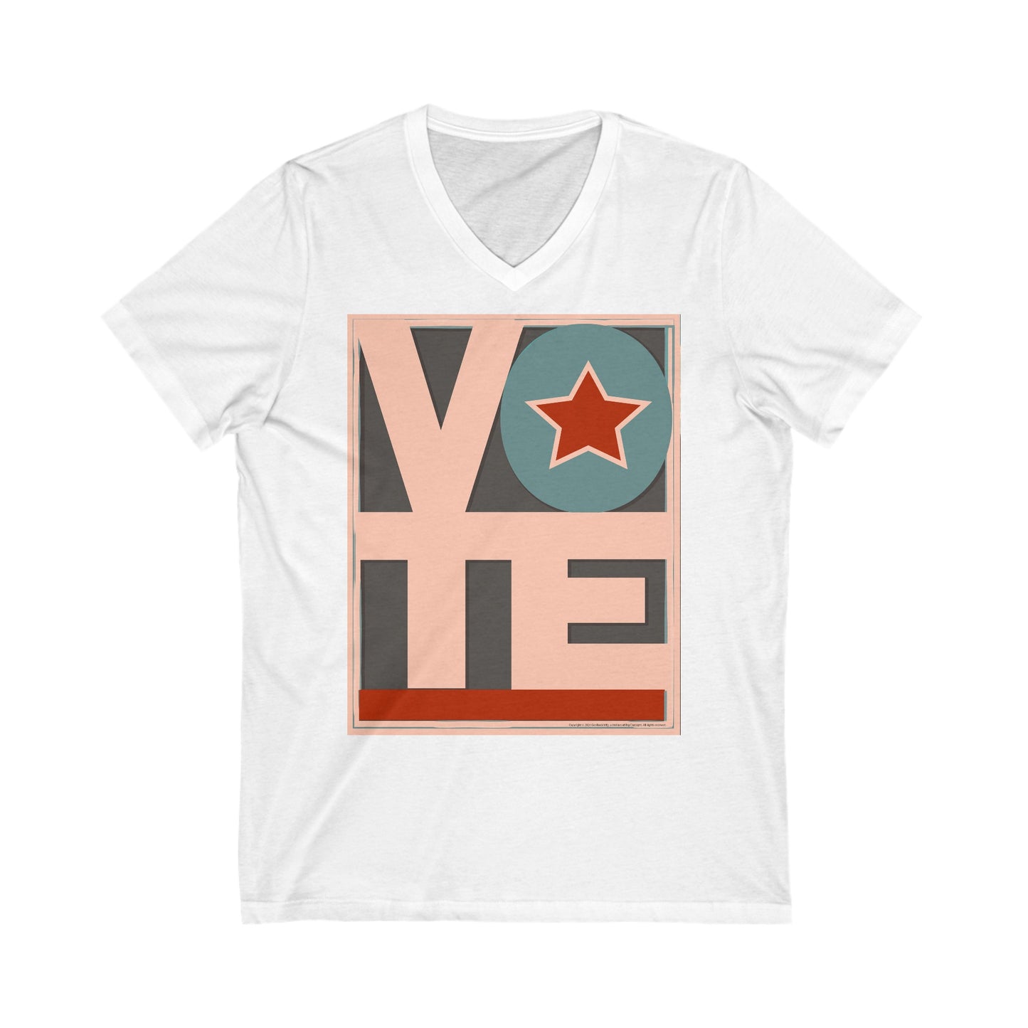 VOTE: Unisex Jersey Short Sleeve V-Neck Tee