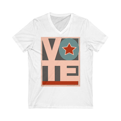 VOTE: Unisex Jersey Short Sleeve V-Neck Tee