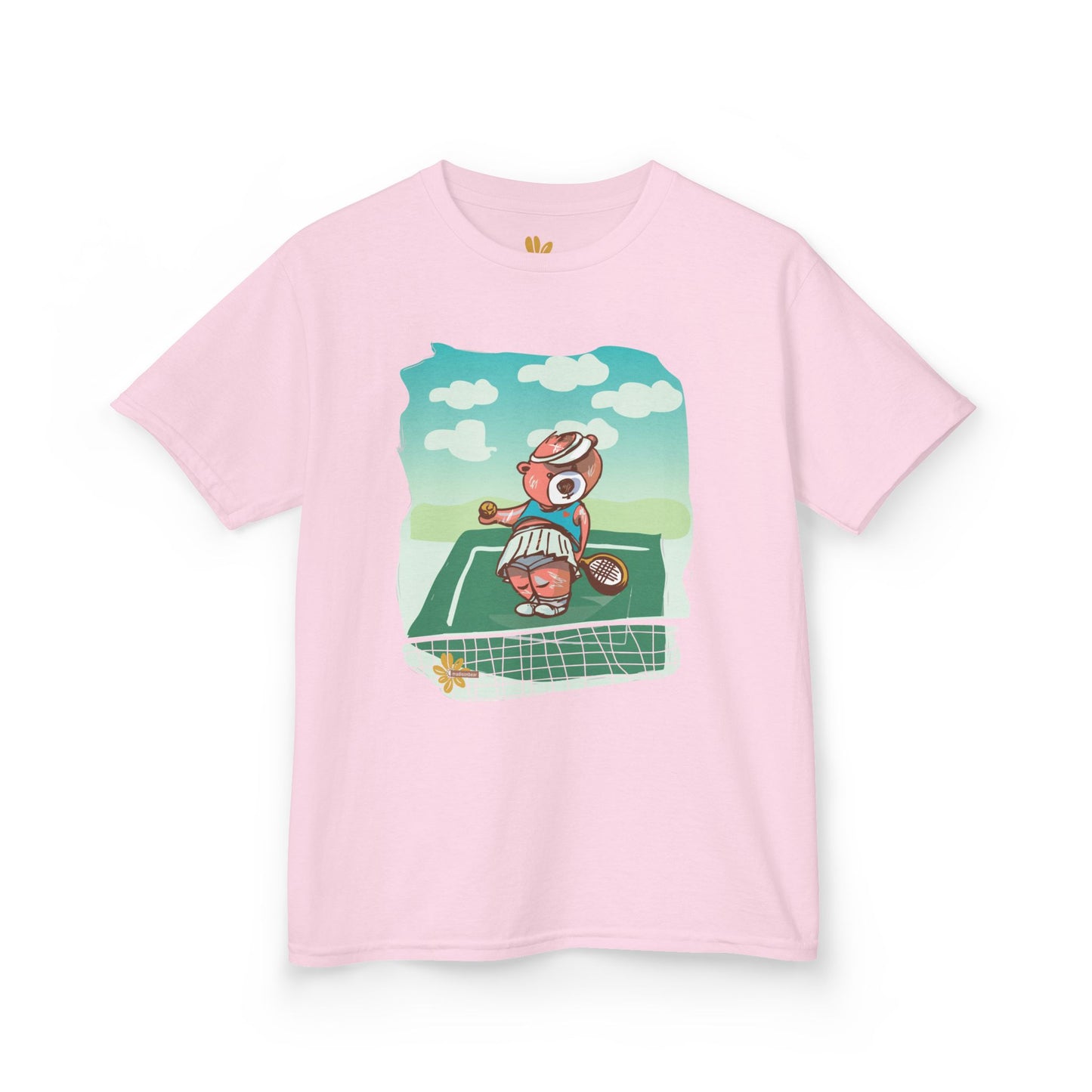 Madison Bear Tennis Anyone? Perfect for Summer Adventures, Birthday Gifts, Outdoor Fun, Eco-Friendly Wear, Cute Bear Shirt