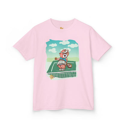 Madison Bear Tennis Anyone? Perfect for Summer Adventures, Birthday Gifts, Outdoor Fun, Eco-Friendly Wear, Cute Bear Shirt