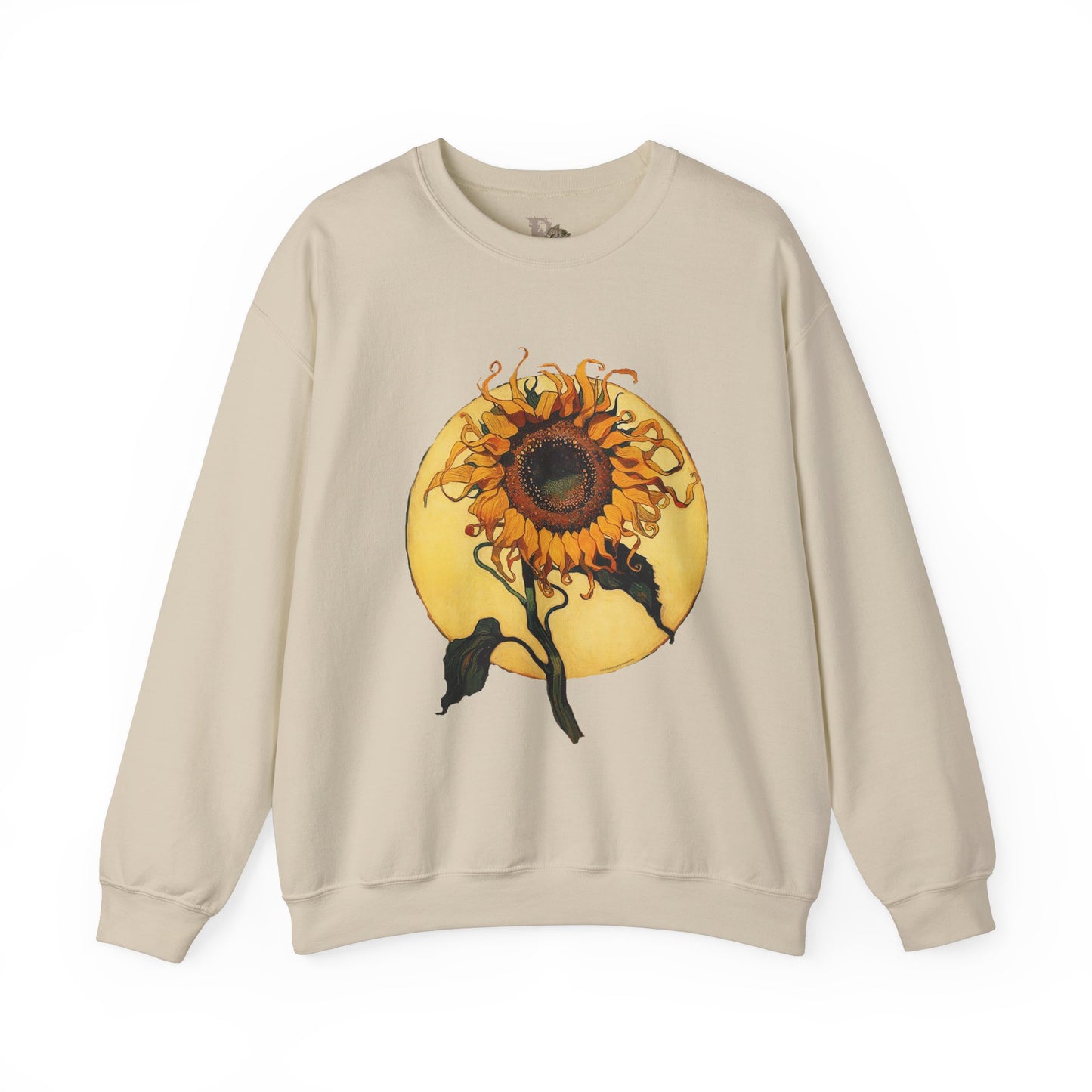 Sunflower & Moon Unisex Heavy Blend™ Crewneck Sweatshirt, Cozy Floral Gift, Vintage-Inspired Sweatshirt, Fall Fashion, Everyday Comfort