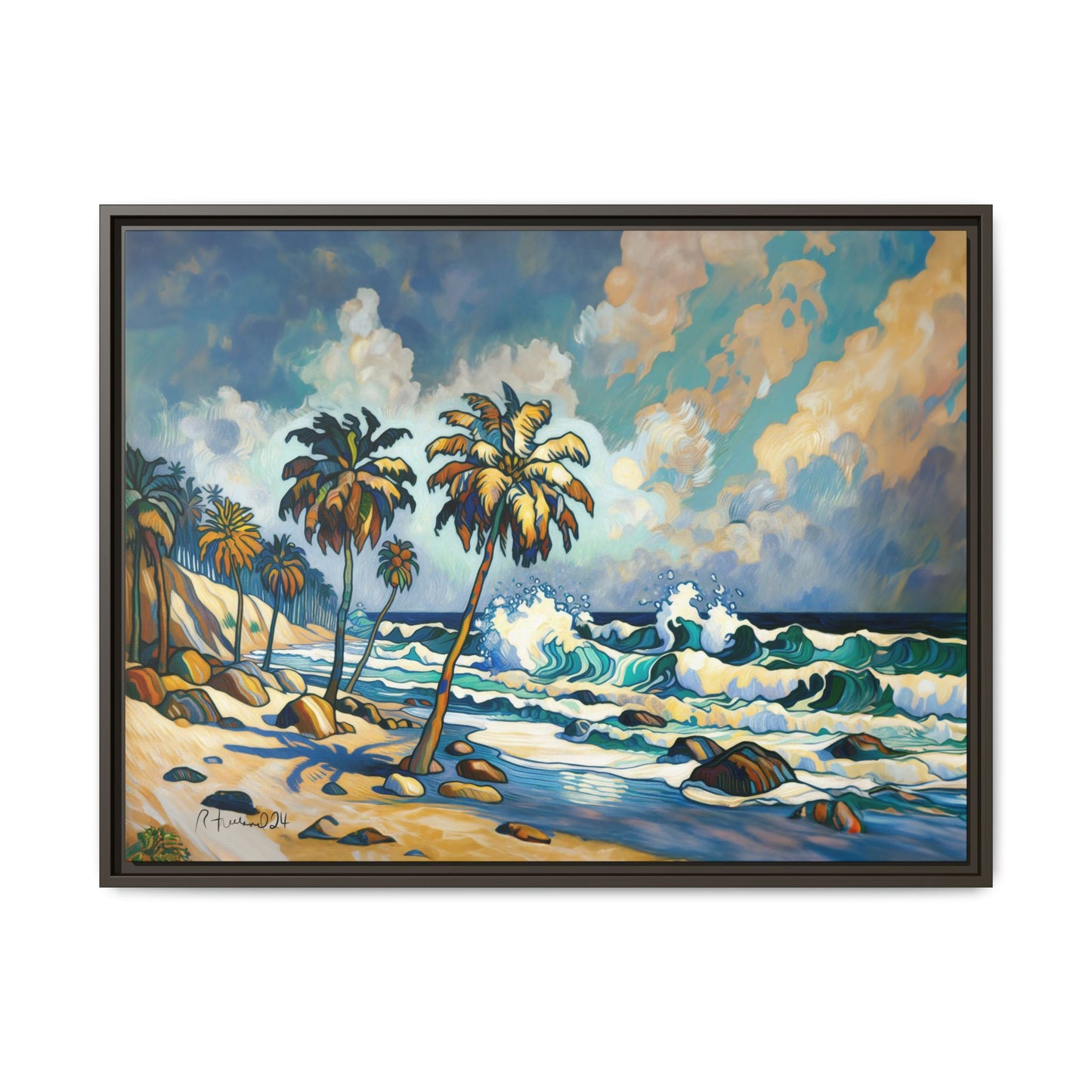 GooRooV Home in Laguna Beach California: Matte Canvas, Framed (Multi-color)