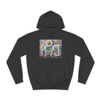 Peace: Unisex College Hoodie