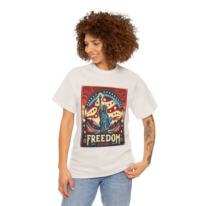 Freedom Is To Vote: Unisex Heavy Cotton Tee