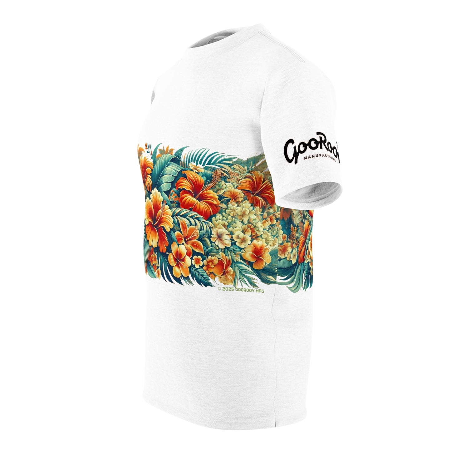 Tropical Flower Tee, Floral T-Shirt, Hawaiian Shirt, Botanical Unisex Top, Summer Blossom Apparel