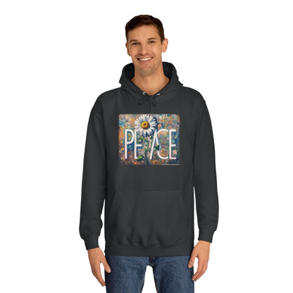 Peace: Unisex College Hoodie