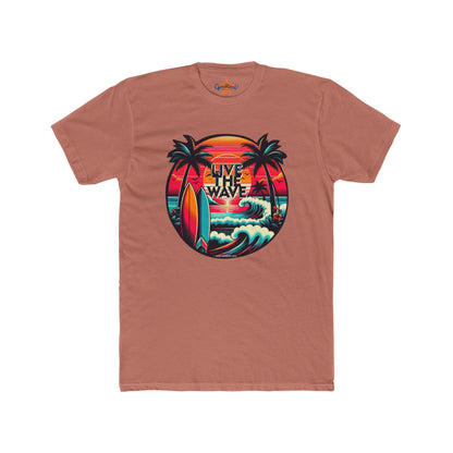 Live the Wave, Wave Rider T-Shirt, Surf Tee, Beach Lover Shirt, Ocean Vibes Top, Summer Graphic Tee