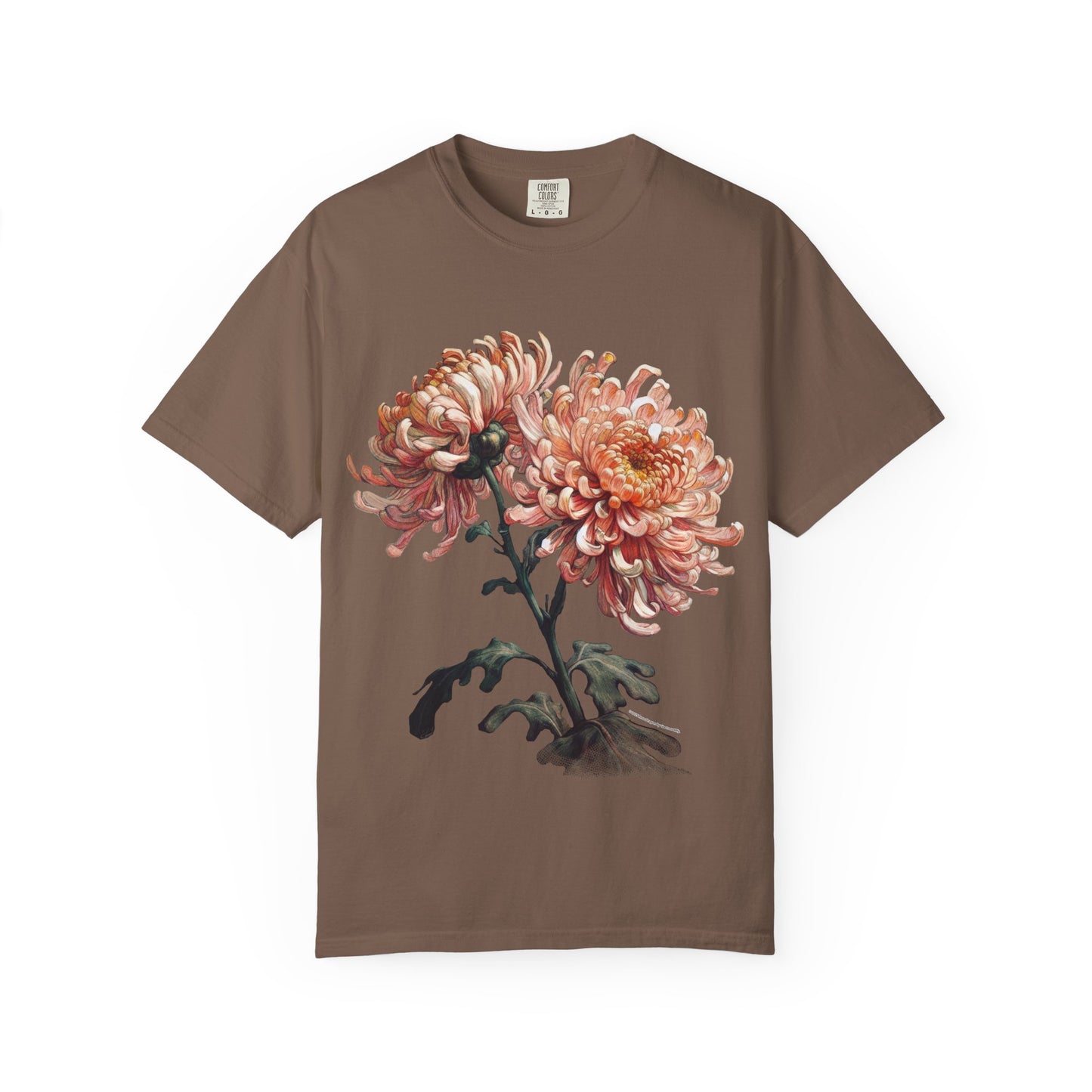 Chrysanthemum - Rose Dragon Floral Graphic Tee, Vintage Inspired T-Shirt, Nature Lover's Top, Gift for Gardeners, Petal Print Shirt, Unisex