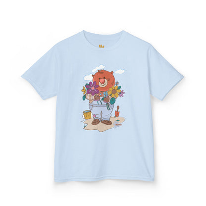 Kids T-Shirt Madison Bear the Gardner, Children's Tee, Youth Shirt, Cute Animal Design for Boys and Girls, Gardening Theme, Nature Lover Top