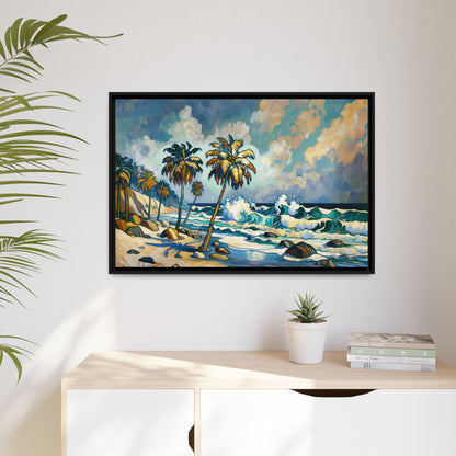 GooRooV Home in Laguna Beach California: Matte Canvas, Framed (Multi-color)