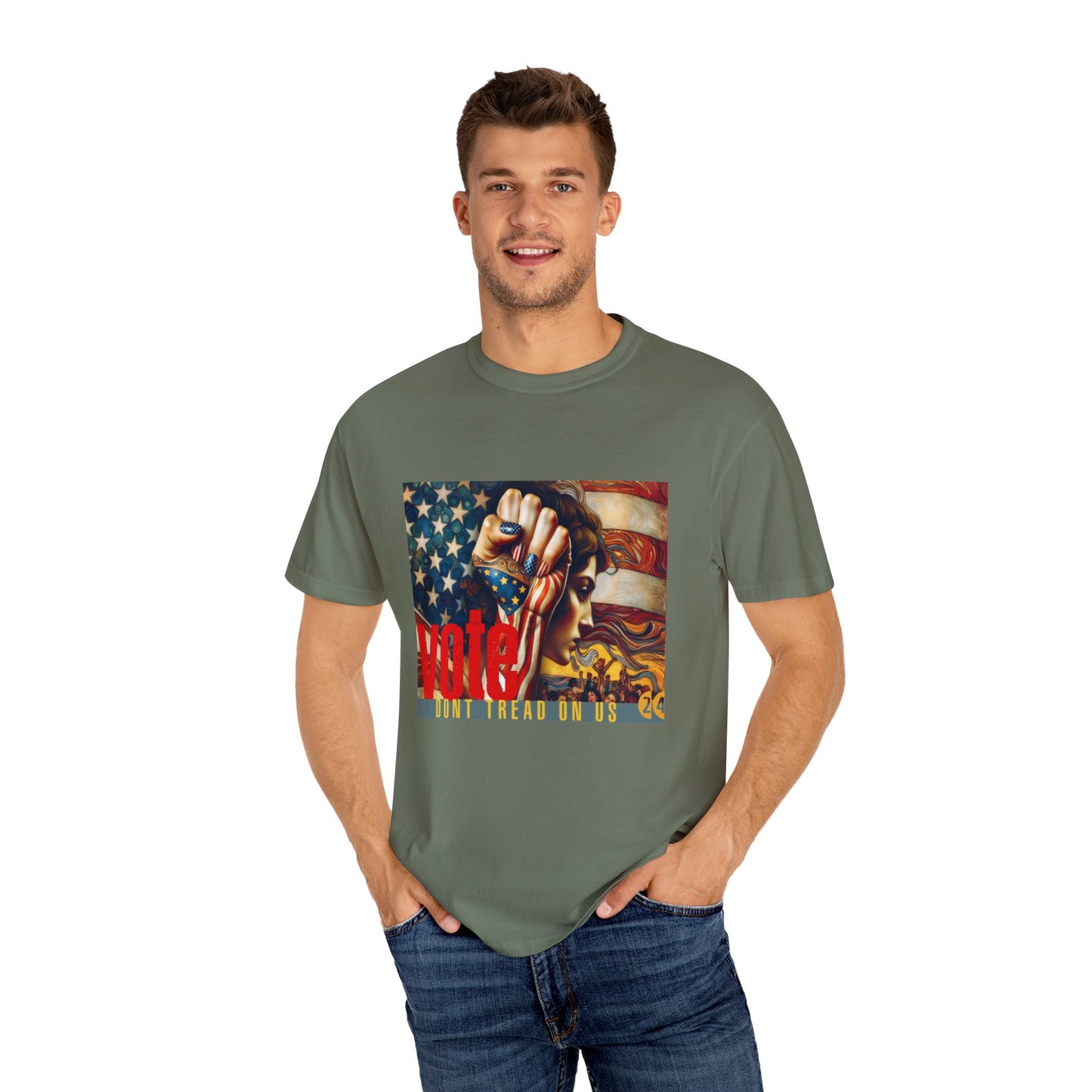 Don't Tread on Us: Unisex Garment-Dyed T-shirt