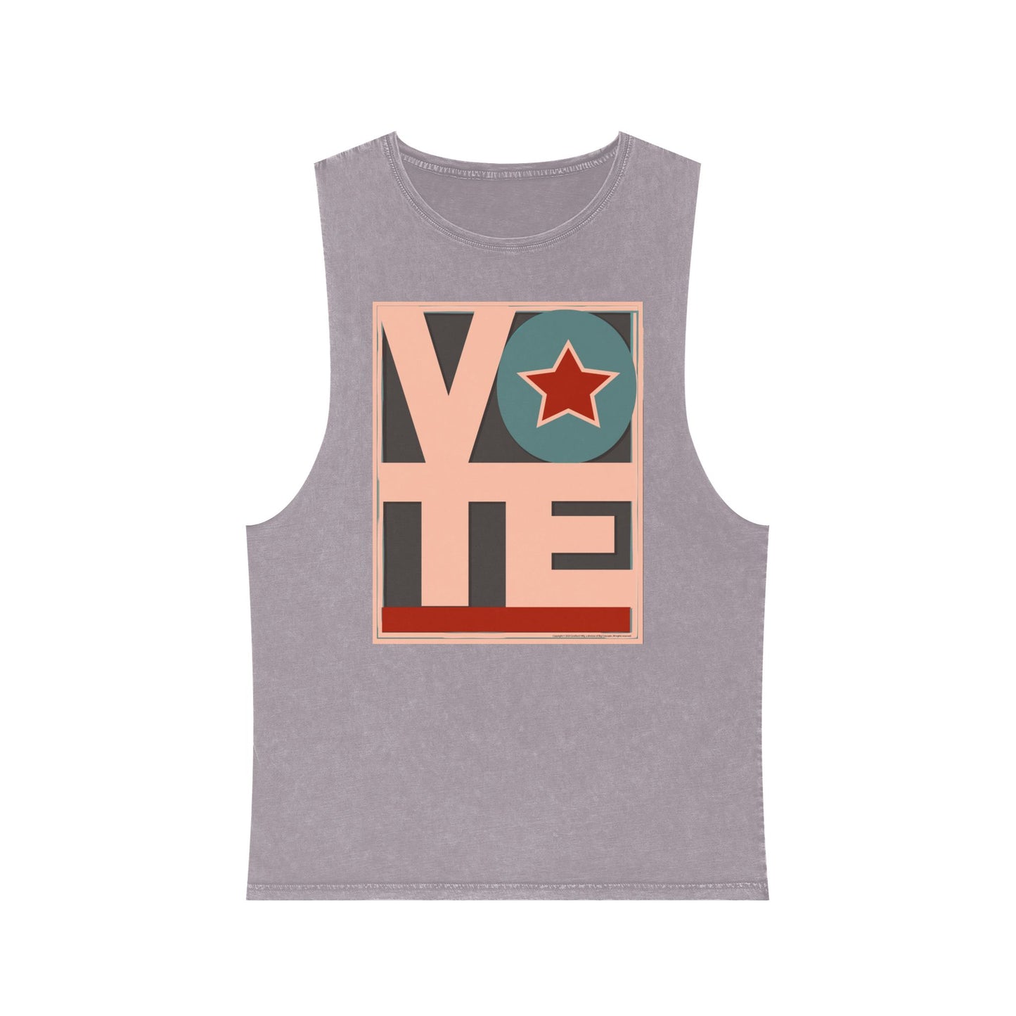 Vote Star: Unisex Stonewash Tank Top