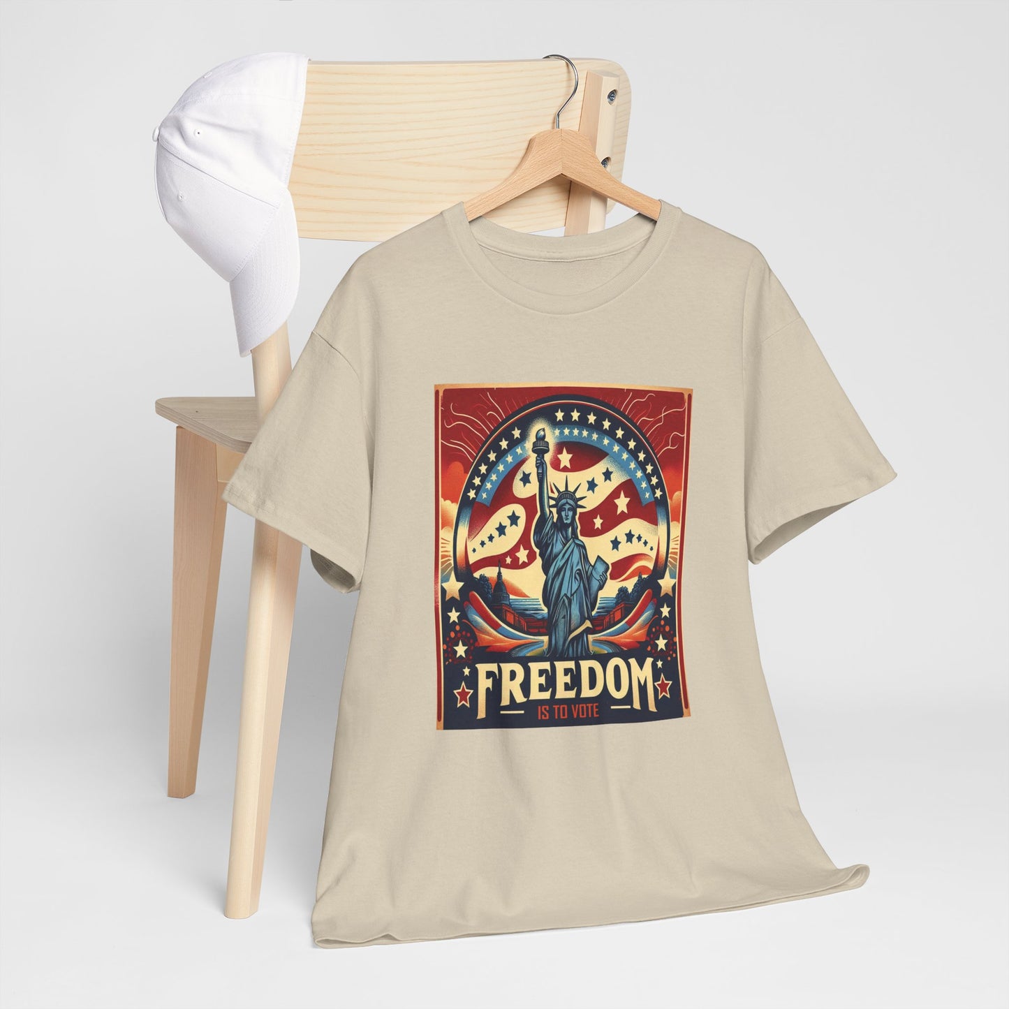 Freedom Is To Vote: Unisex Heavy Cotton Tee