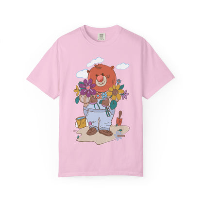 Madison Bear Gardening T-Shirt, Special Edition for Mothers Day, Cute Bear Shirt, Botanical Garden Gift, Plant Lover Tee, Nature Shirt