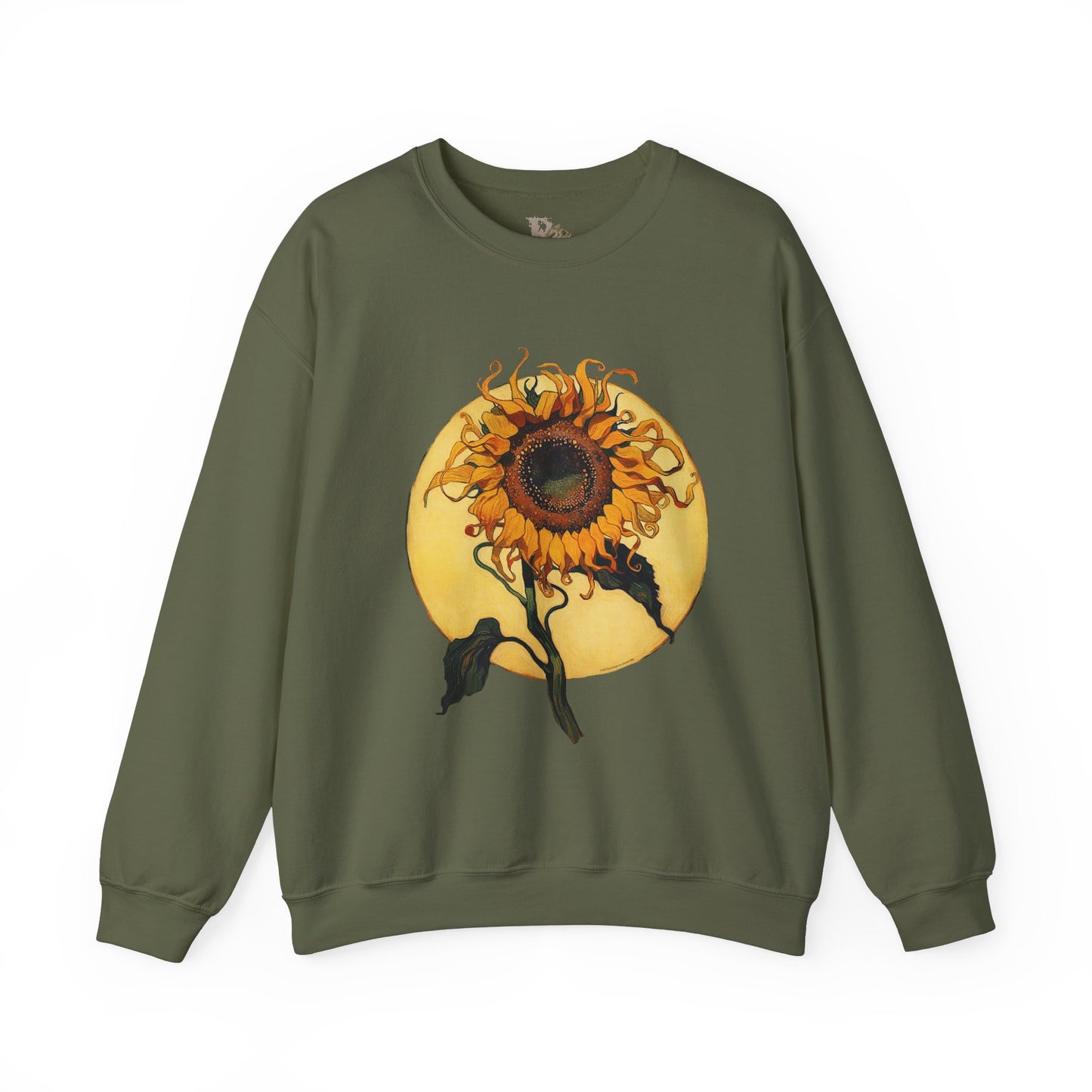 Sunflower & Moon Unisex Heavy Blend™ Crewneck Sweatshirt, Cozy Floral Gift, Vintage-Inspired Sweatshirt, Fall Fashion, Everyday Comfort
