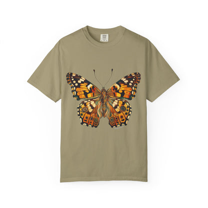 Butterfly Rose Dragon Art by GooRooV Mfg. Unisex Garment-Dyed T-shirt, Boho Style Shirt, Eco-Friendly Clothing, Perfect Gift for Her