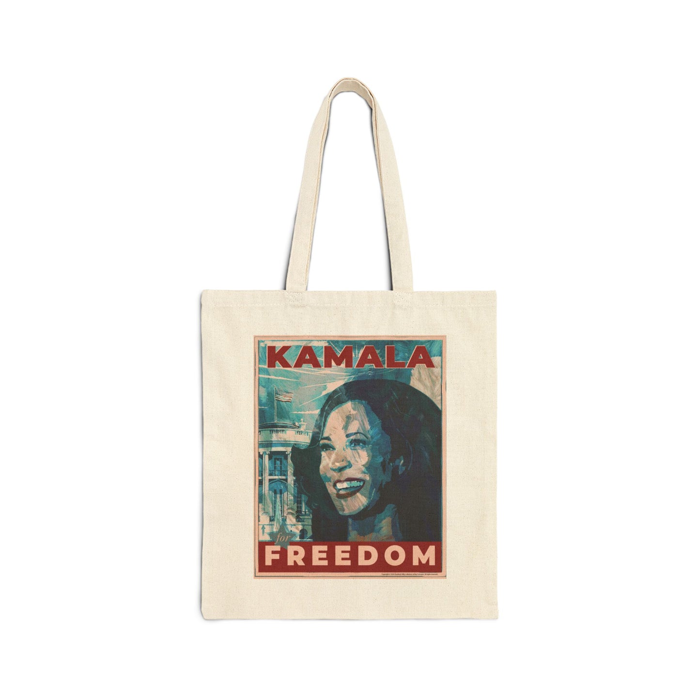 Kamala for Freedom: Cotton Canvas Tote Bag