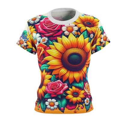 Women's Tee - GooRooV Blast of Flowers, love it with a jacket