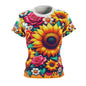 Women's Tee - GooRooV Blast of Flowers, love it with a jacket