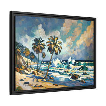 GooRooV Home in Laguna Beach California: Matte Canvas, Framed (Multi-color)