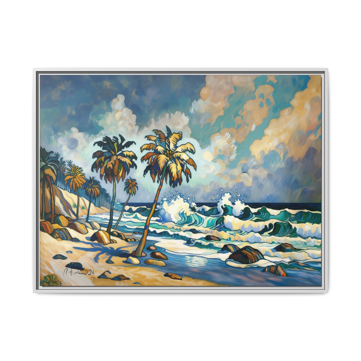 GooRooV Home in Laguna Beach California: Matte Canvas, Framed (Multi-color)